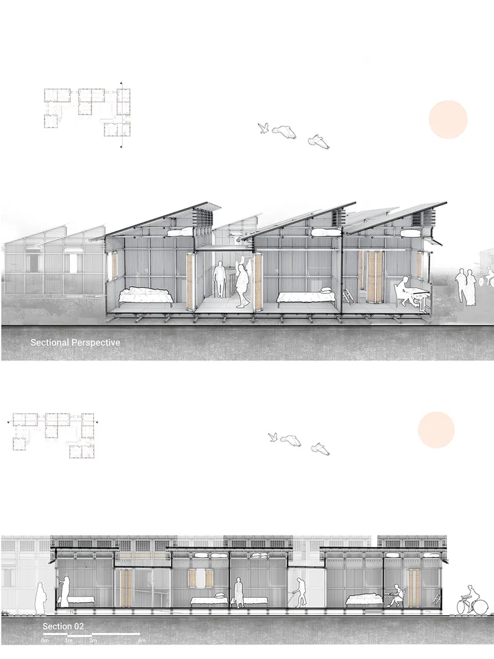In Transition: Adaptive Disaster-Relief Shelters for Dense Urban Community Recovery
