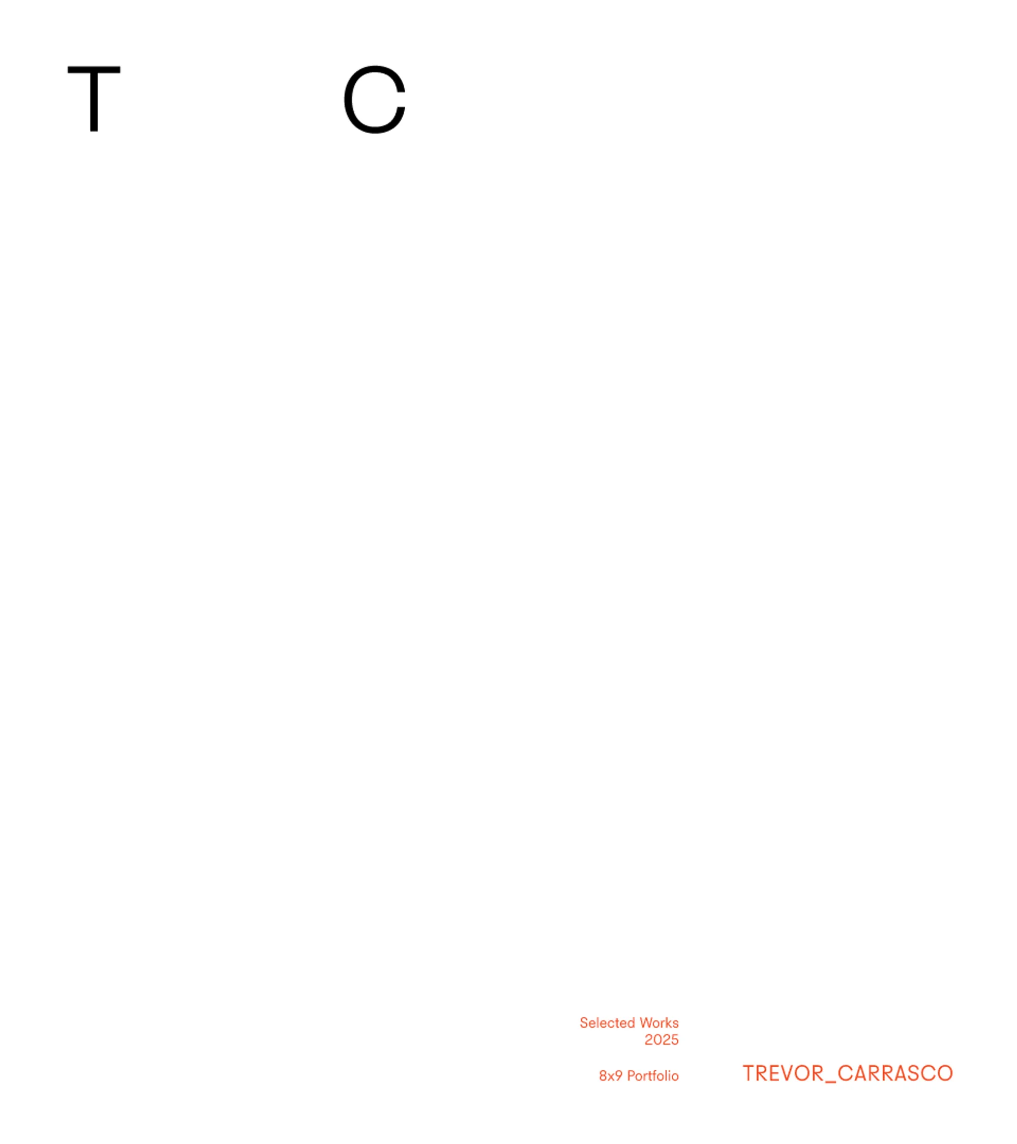 Trevor Carrasco 2025 Portfolio