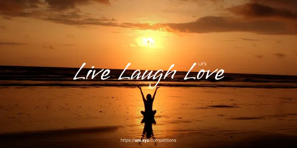 Live Laugh Love competition banner