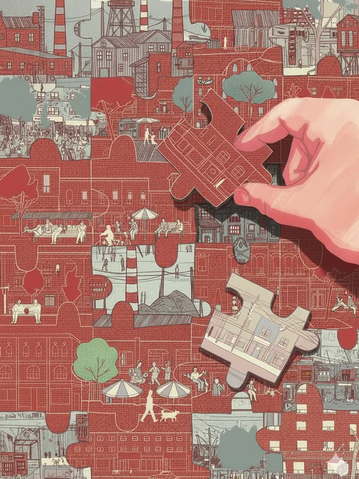 From Sociofugal Grids to Sociopetal grounds: Third places as tools for rehumanising the industrial landscape