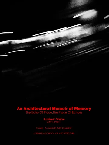 the architectural memoir of memory