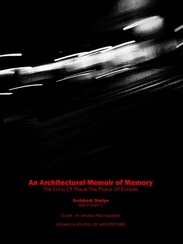the architectural memoir of memory