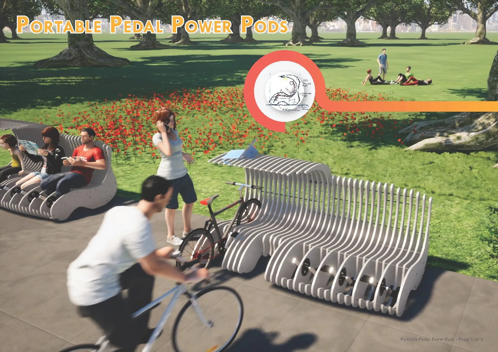 Portable Pedal Power Pods