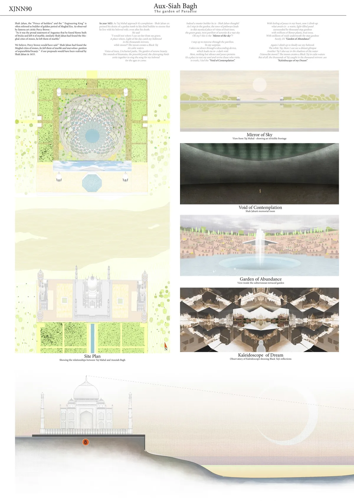 The Black Taj - Aux-Shia Bagh, The garden of Paradise - XJNN90