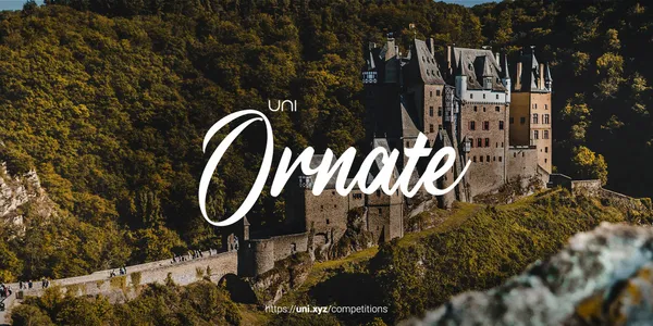 Ornate competition banner