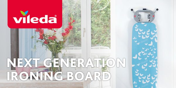 Vileda Next Generation Ironing Board competition banner