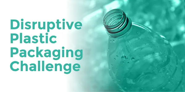 Disruptive Plastic Packaging Challenge competition banner