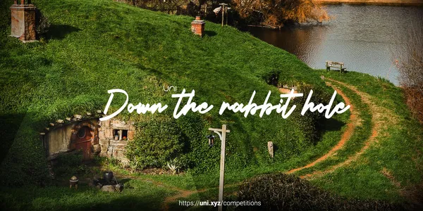 Down the rabbit hole competition banner
